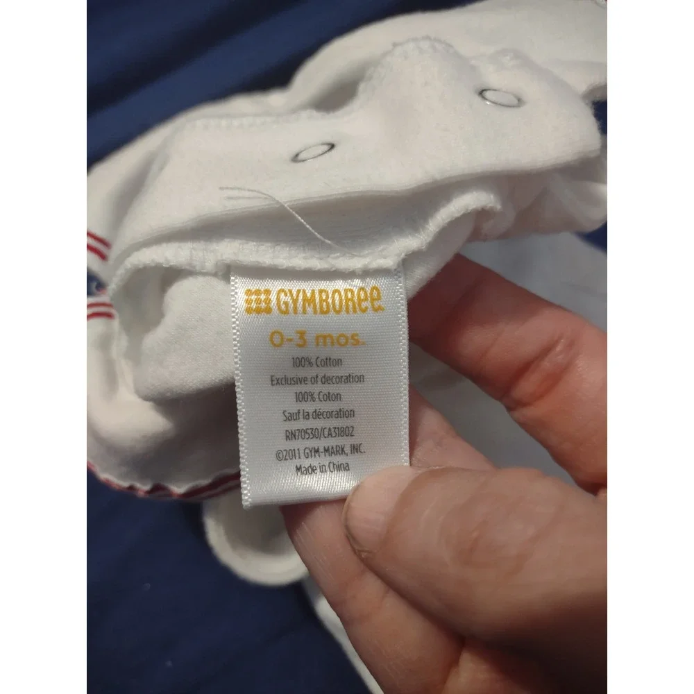 Gymboree Baby Girl‎ Ciao Bella White Bodysuit Sleeveless Peter Pan Collar 0-3M